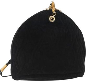 Fendi Pre-owned Mini Bags, female, Black, Size: ONE SIZE Pre-owned Suede Mini Bag