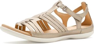 Ecco Flash Huarache Leather Womens Dress Sandals Pure Cashmere : EU 41 (US Womens 10-10.5) M