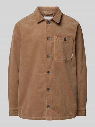 Lindbergh Lindbergh Relaxed Fit Overshirt mit aufgesetzter Brusttasche in Sand, Gr&ouml;&szlig;e L