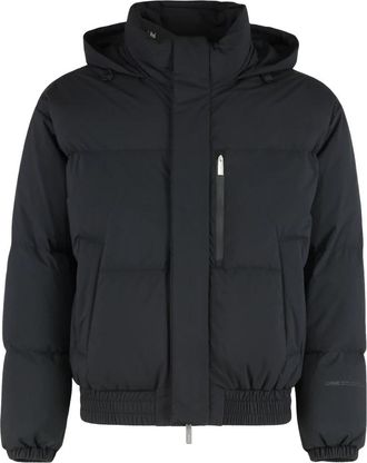Herno Laminar Down Jacket met Capuchon - Heren - Gewatteerde jassen - Zwart - XL - Jassen