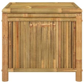Berkfield Home Garden Storage Box 60x52x55cm Bamboo in Brown | Size: 60 x 52 x 55 cm
