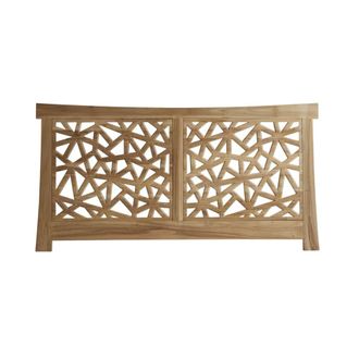 Tikamoon Cabecero de teca maciza de 210 cm