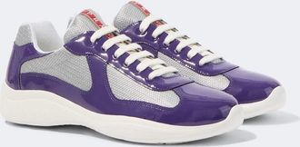 Prada Prada Americas Cup leather-trimmed sneakers