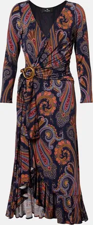 Etro Paisley wrap dress