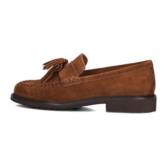 Stefano Lauran Schoenen, Dames, Bruin, 38 EU, Su&egrave;de, Bruine Su&egrave;de Loafers voor Herfst/Winter