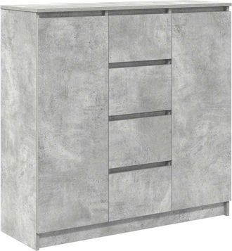 vidaXL Vidaxl - Sideboard with Drawers Concrete Grey 100.5x35x98.5 cm Engineered Wood