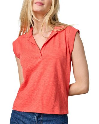 Lilla P Cap Sleeve Polo Shirt