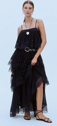 Let Me Be Tiered Lace Maxi Dress