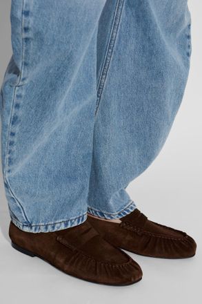 Alohas Aven Leather Loafers, Womens, Brown