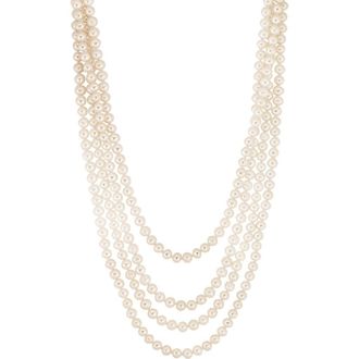 Effy 6-7mm Freshwater Pearl 100 Necklace in White at Nordstrom Rack