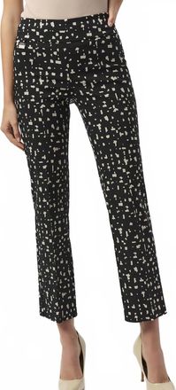 Joseph Ribkoff Slim Ankle-Length Trousers In Black Moonstone