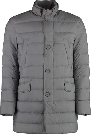 Herno Il Cappotto Jacket - Heren - Gewatteerde jassen - Grijs - L - Polyester - Jassen