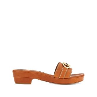 Ferragamo Ladies Brown Flats, US Size 5
