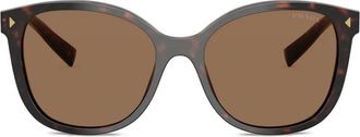 Prada round-frame sunglasses - Brown