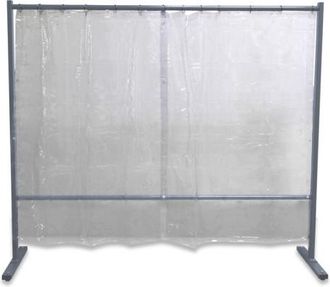 Kemper Biombo Con Cortina Para Protecci&oacute;n Contra Radiciones, Proyecciones De Soldadura Y Salpicaduras Kemper S0 Transparente