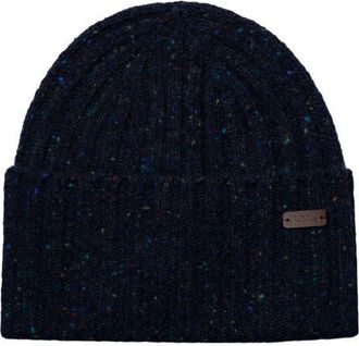 Eton Donegal Wool Blend Beanie in Dark Blue at Nordstrom