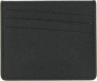 Maison Margiela Mens Black Calfskin Cardholder Accessory