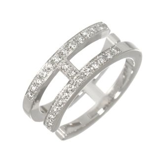 Herm&egrave;s White Gold (18K) Band Ring (Pre-Owned)