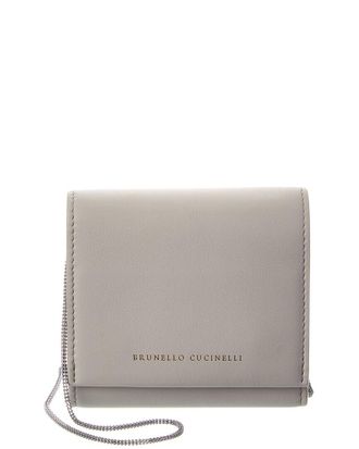 Brunello Cucinelli Leather Wallet On Chain