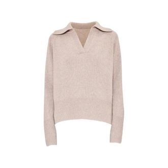 arch4 V-neck Knitwear, female, Beige, Size: XS Jenna Jumper