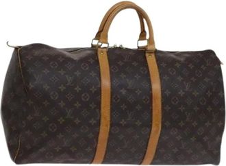Louis Vuitton Vintage, unisex, Bruin, ONE Size, Pre-owned Vintage Canvas Weekendtas