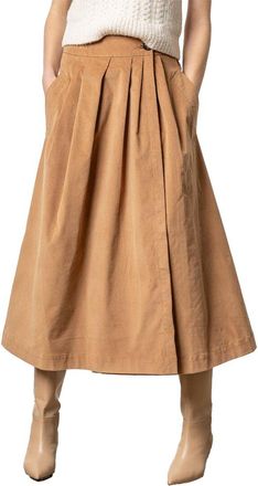 Lilla P Corduroy Wrap Skirt