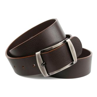 Anthoni Crown Lederg&uuml;rtel ANTHONI CROWN, Damen, Gr. 11,5, braun (dunkelbraun), Leder, unifarben, G&uuml;rtel Lederg&uuml;rtel, Vollleder Jeansg&uuml;rtel in dunkelbraun