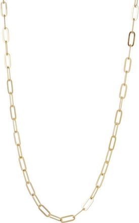 Argento Vivo Paper Clip Chain Necklace in Gold at Nordstrom