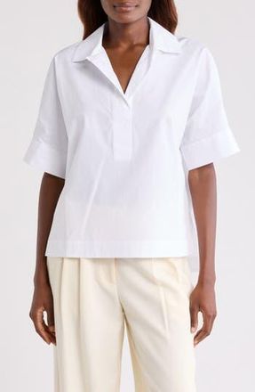 Nordstrom Oversize Poplin Popover Shirt in White at Nordstrom Rack, Size X-Large