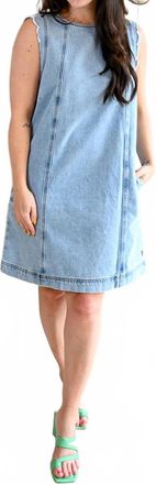 FRNCH Womens Petra Lane Denim Mini Dress In Blue