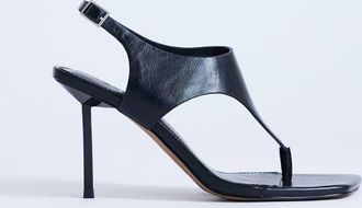 Topshop Sandy - Sandali infradito neri con tacco-Nero