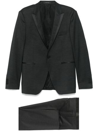 Tagliatore single-breasted dinner suit - men - Polyester/Virgin Wool/Elastane/Cupro/Cotton - 50 - Black