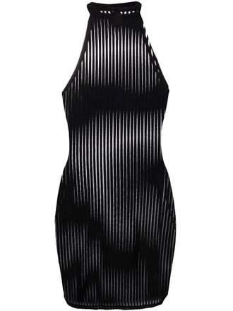 Maison Close Gestreepte jurk - Zwart