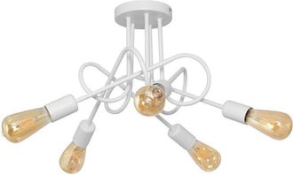 Netlighting Oxford Multi Arm Semi Flush Ceiling Light White 50cm