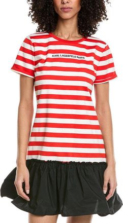 Karl Lagerfeld Karl Lagerfeld Stripe T-Shirt Dress