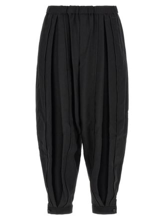 Comme Des Gar&ccedil;ons Black Barrel Leg Pants