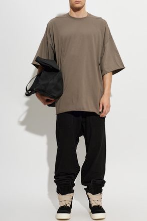 Rick Owens Oversize T-shirt, Mens, Brown
