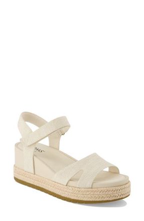 Toms Alana Wedge Sandal in Natural/Jute at Nordstrom, Size 6.5