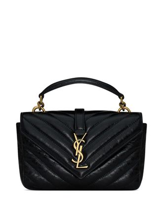 Saint Laurent Leren portemonnee met logo-applicatie - Zwart