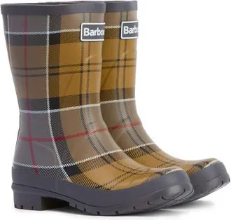 Barbour Banbury Rain Boot in Dress Tartan at Nordstrom, Size 11
