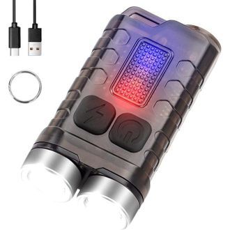 OEM Mini Linterna Led Con Bater&iacute;a Recargable, 900 L&uacute;menes, Resistente Al Agua Ip65, Para Camping Y Emergencias T&aacute;cticas, Potente - Crezuo