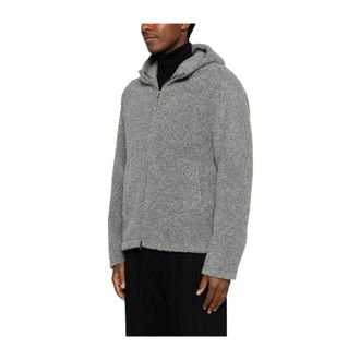 Herno Chaqueta con Capucha Efecto Boucl&eacute; - Sweatshirts & Hoodies - Hombre - Gris - XL