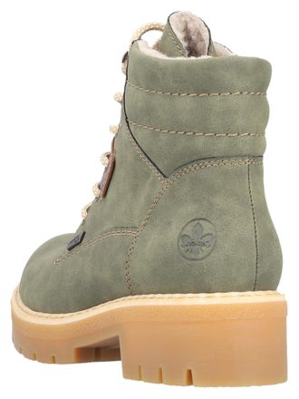 Rieker Damen Stiefeletten 79454 Dunkelbraun - Klassische Kurzstiefel Mit Reißverschluss