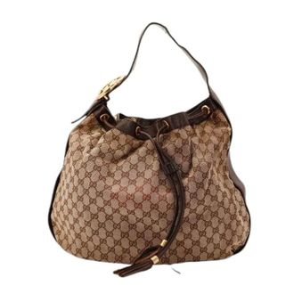 Gucci Pre-owned Hobo Interlocking - Pre-owned - Mujer - Marr&oacute;n - ONE SIZE