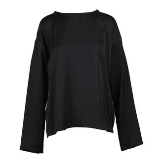 Fabiana Filippi Blouses, female, Black, Size: L Blusa