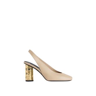 Givenchy Schoenen, Dames, Beige, 37 EU, Leer, Tape Slingbacks