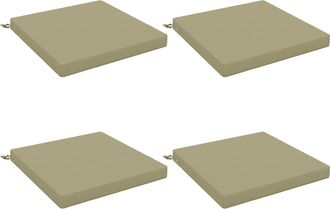 vidaXL Cojines De Asiento De 4 Piezas Soest 4 Uds. 100% Poli&eacute;ster Vidaxl