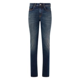 Diesel Slim-fit Jeans, male, Blue, Size: W27 Slim Fit Denim Pants