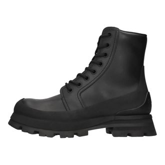 Alexander McQueen Wander Enkellaarzen - Dames - Schoenen - Zwart - Maat: 41 EU Leer