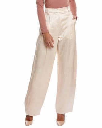 A.L.C. Womens Mateo Linen Shine Pants In White